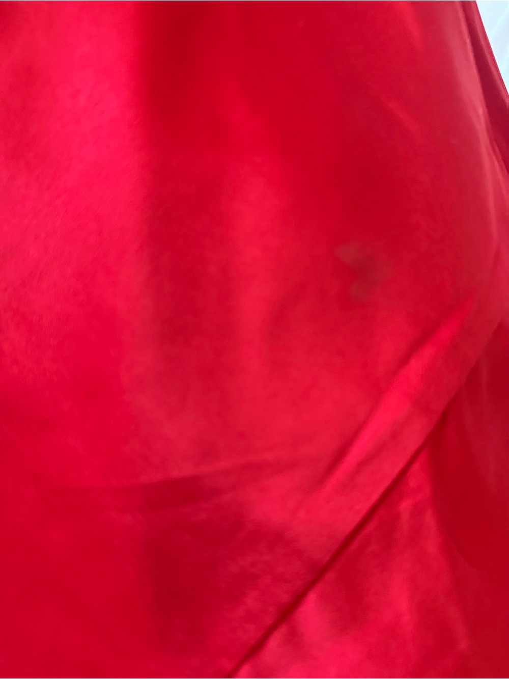 cult gaia Red 100% silk Slip Gown with Diagonal Seam - Picture 4 of 5